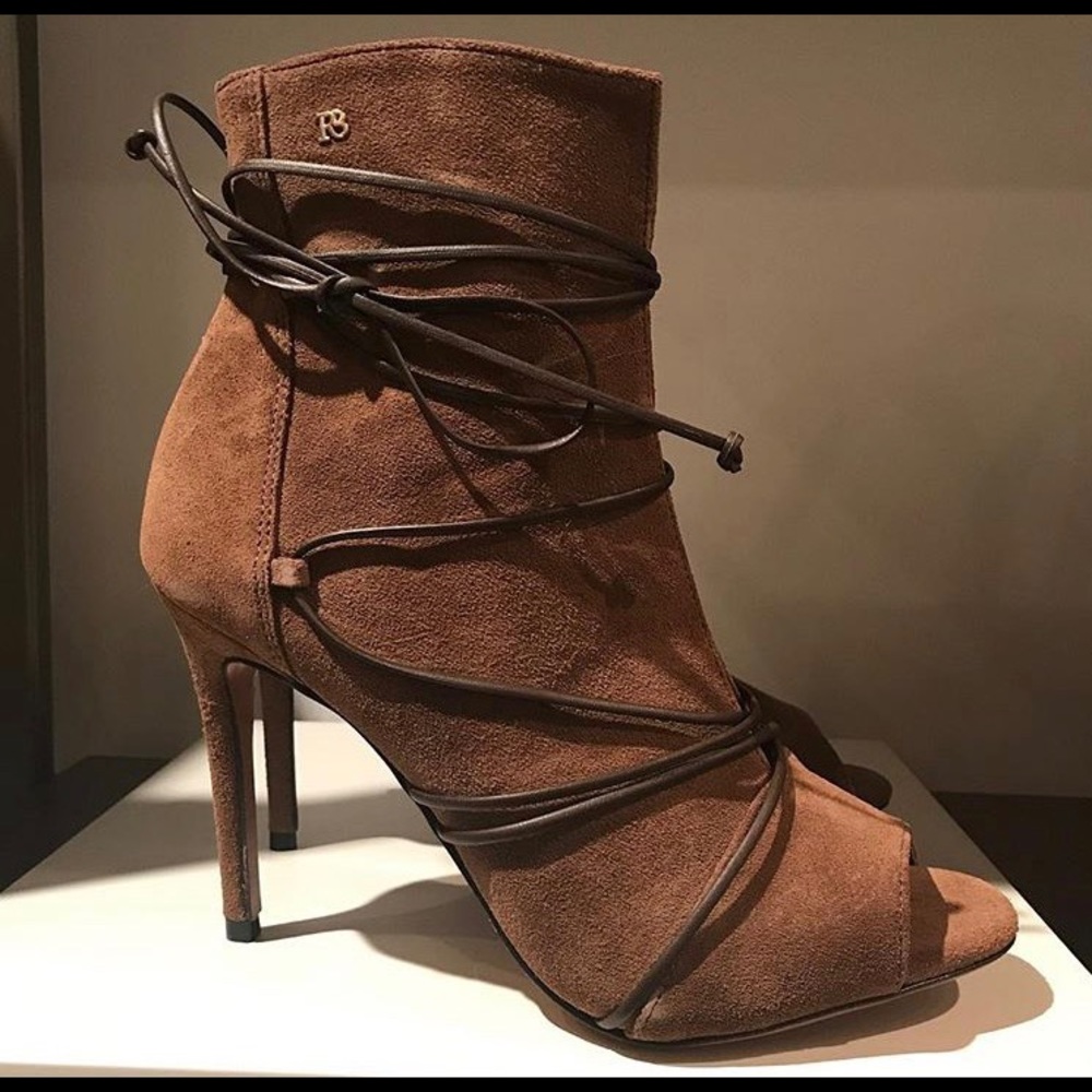 Brazilian Open Toe Suede Boot